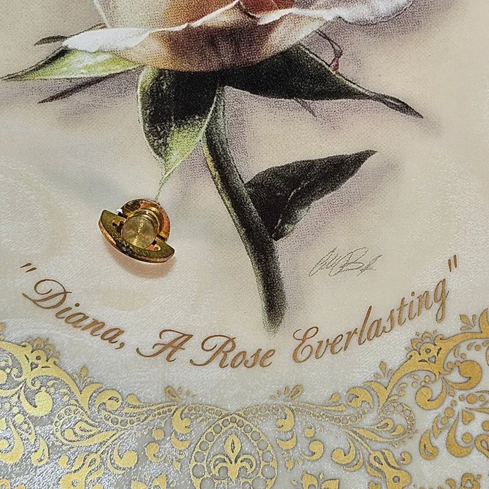 The Bradford Exchange DIANA,‎ A Rose Everlasting Musical Plate - Brand New